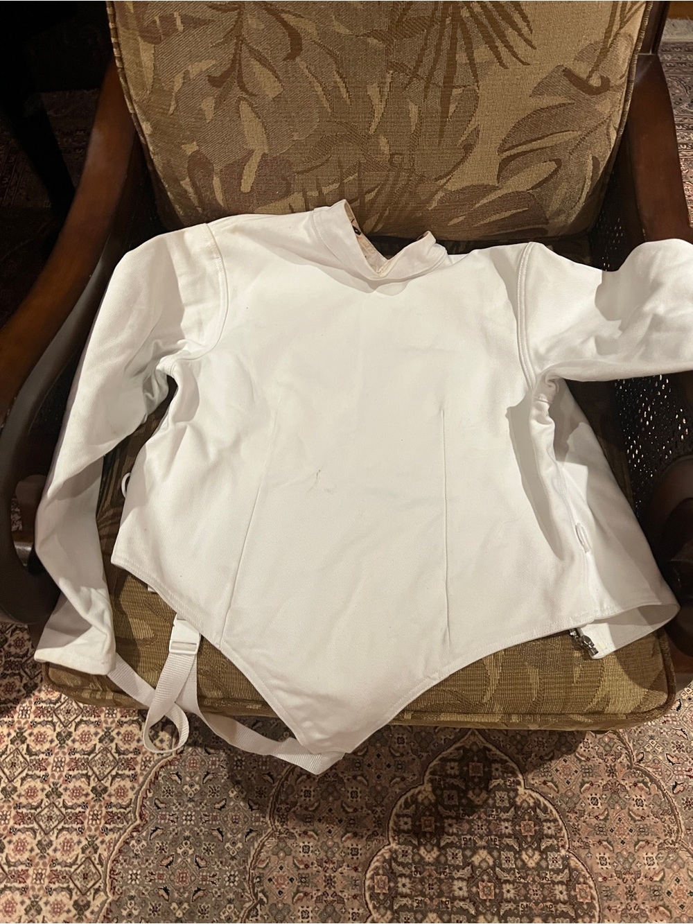 White Fencing Jacket - Classic Protective Top - Absolute Fencing Gear